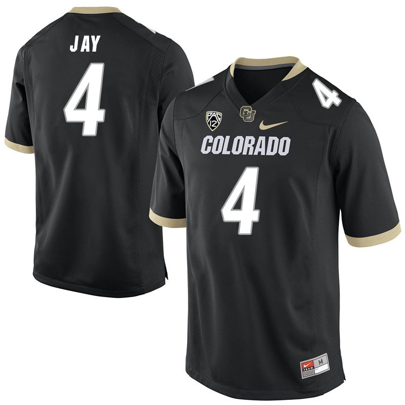 Men #4 Travis Jay Colorado Buffaloes College Football Jerseys Stitched Sale-Black
